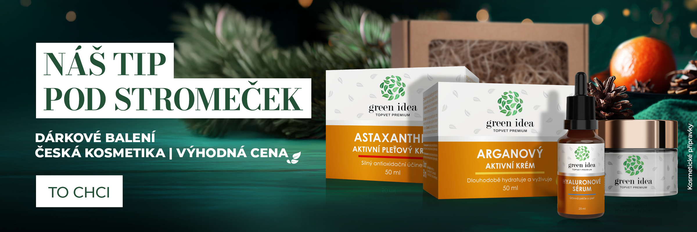 Tip pod stromeček - Dárková sada Green idea Tip pod stromeček - Dárková sada Green idea