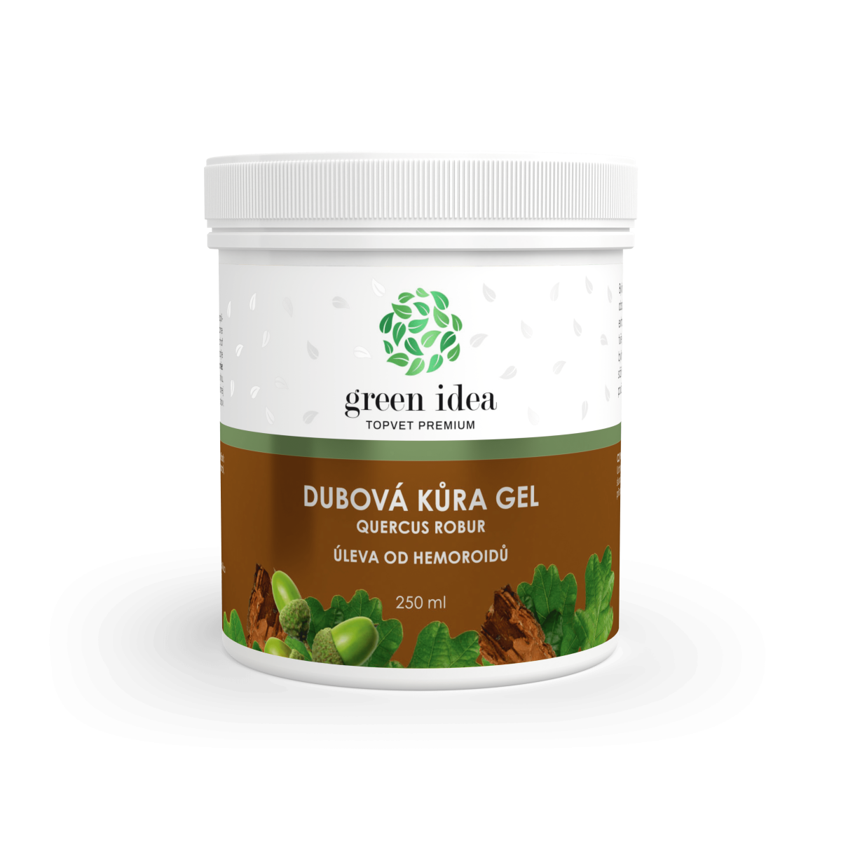 GREEN IDEA Dubová kůra masážní gel 250 ml