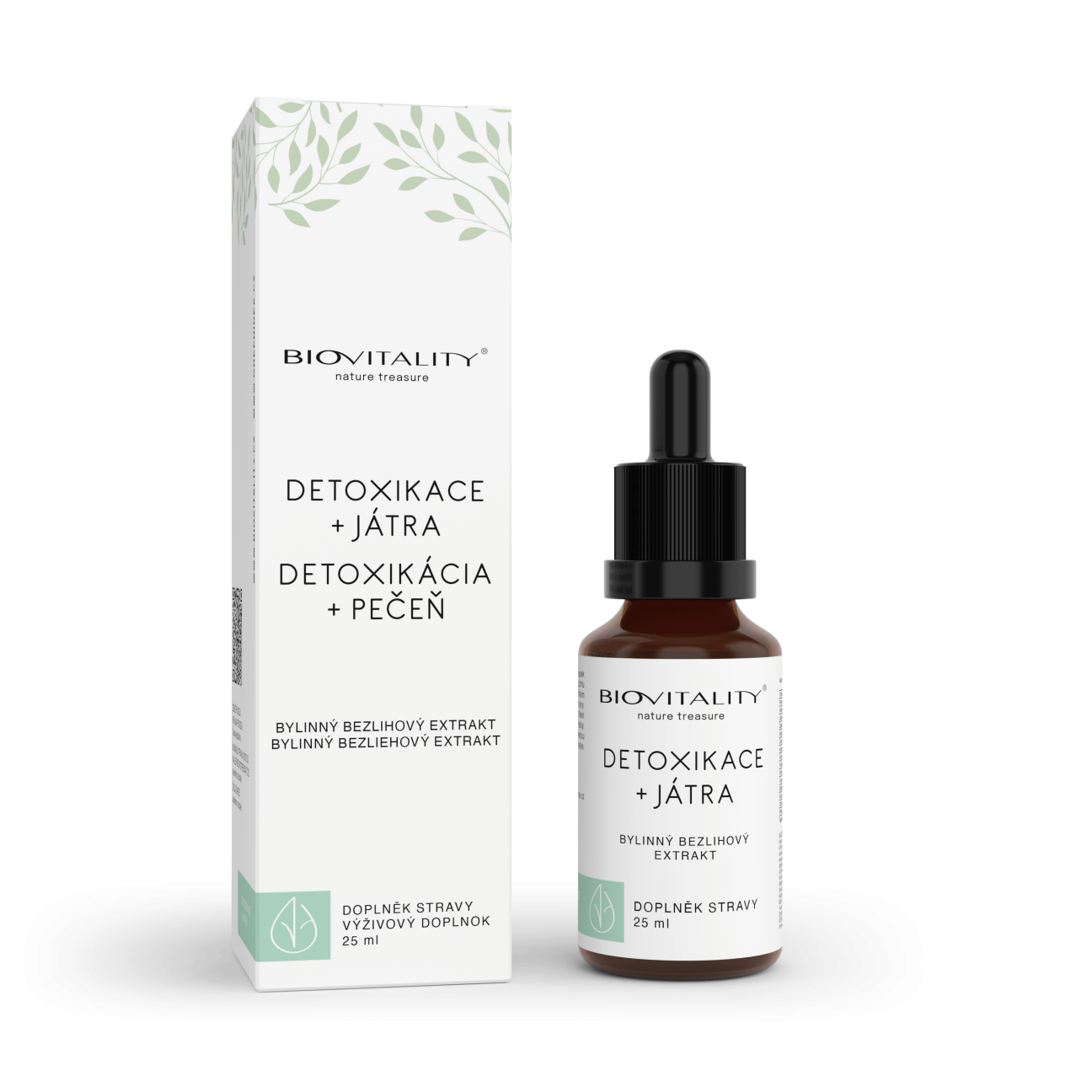 Green idea Detoxikace + játra bezlihová tinktura - kapky 25 ml