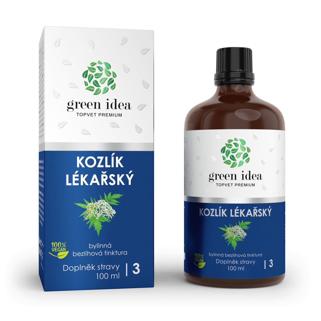 GREEN IDEA Kozlík - bezlihová tinktura 100 ml