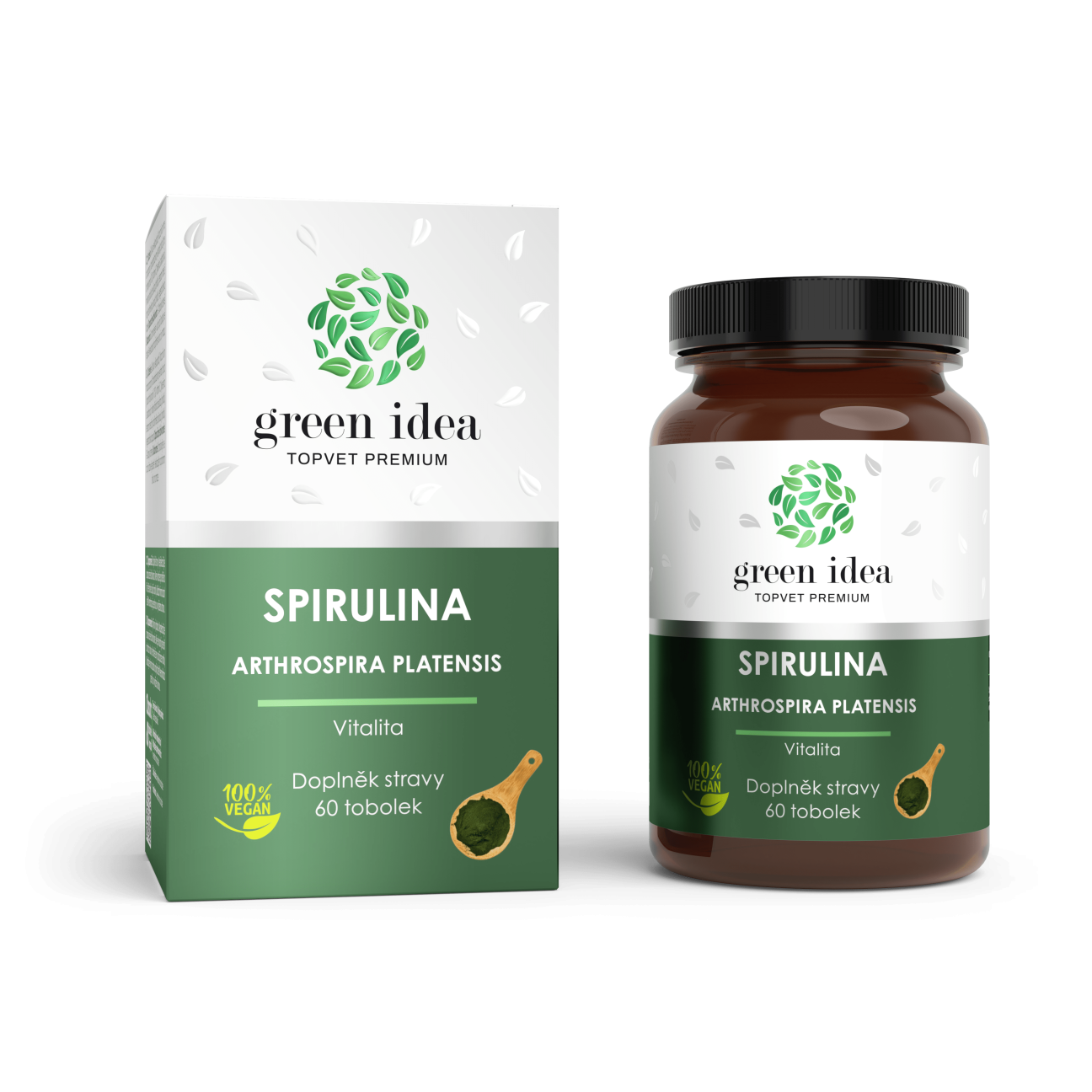 Spirulina bylinný extrakt - tobolky